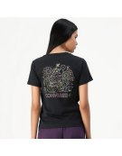 POLERA W FLOWER GARDEN BLACK
