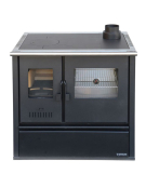 COCINA LEÑA AUSTRAL 90X60 NEGRA 