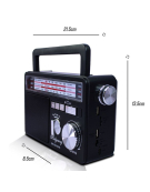 RADIO TL637 FM/AM SOLAR LINTERNA 
