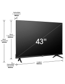 TV LED 43" 43A4K SMART TV 