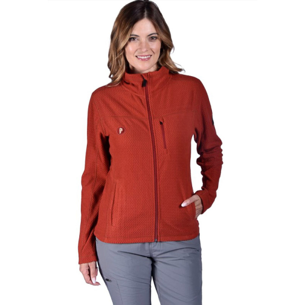 POLAR W FULL ZIPPER ROJO OSCURO