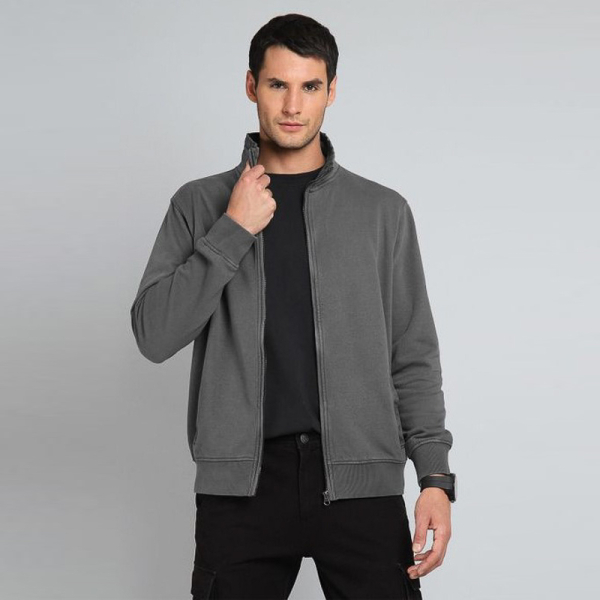 POLERON ZIPPER BISHJ20 GRIS