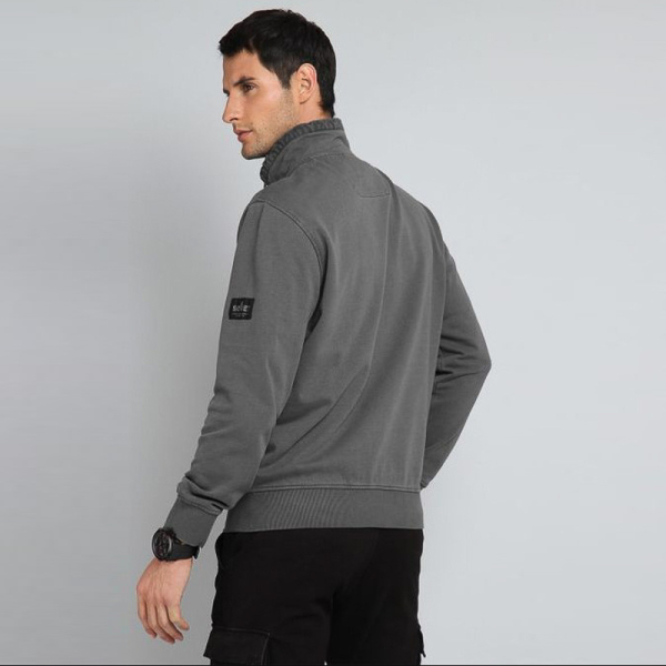 POLERON ZIPPER BISHJ20 GRIS