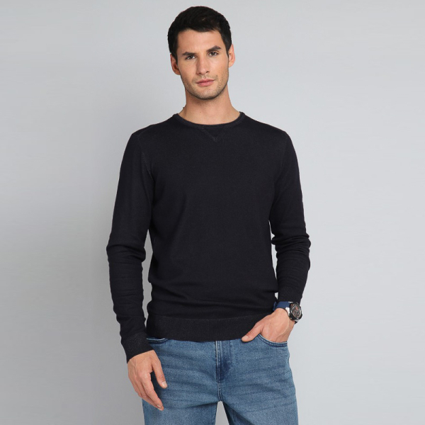 SWEATER POLO BISHI21 AZUL NAVY