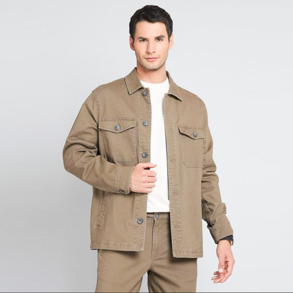 CHAQUETA GABARDINA CAFE BISHG3
