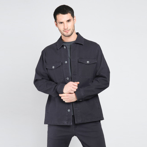 CHAQUETA GABARDINA AZUL BISHG3