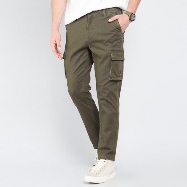 PANTALON CARGO BISHB11 OLIVA