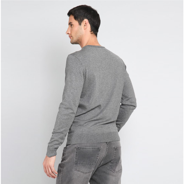 SWEATER POLO BISHI21 GRIS