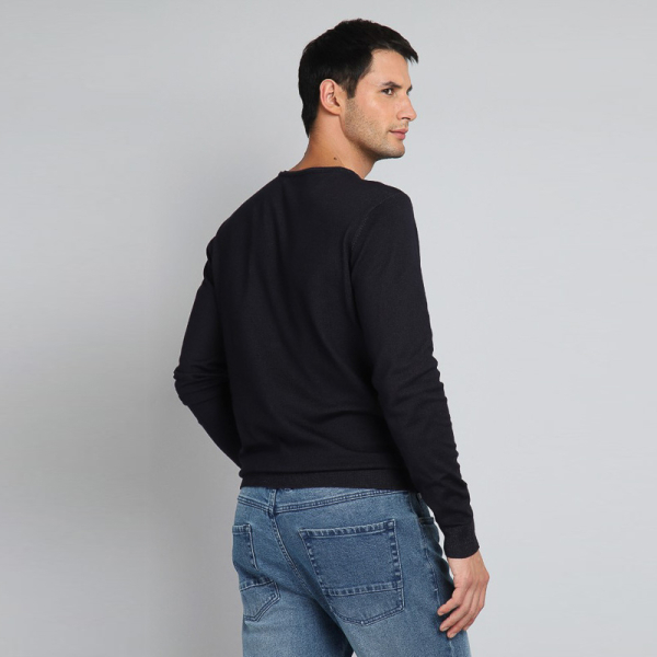 SWEATER POLO BISHI21 AZUL NAVY