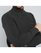 SWEATER CUELLO BISHI15 NEGRO