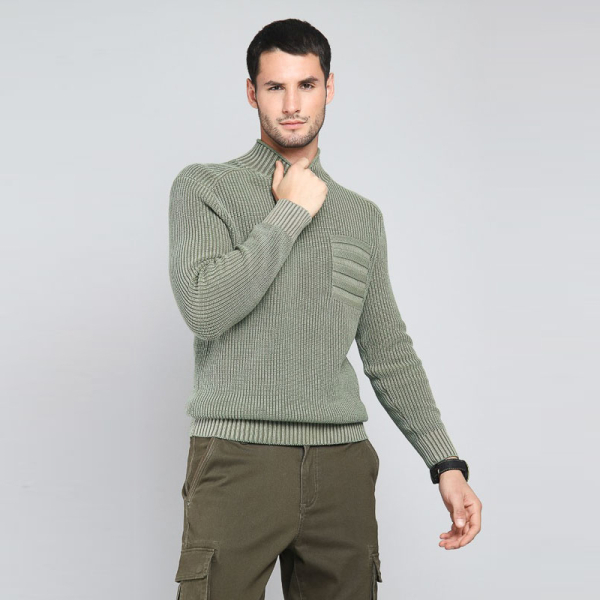 SWEATER CUELLO BISHI15 OLIVA