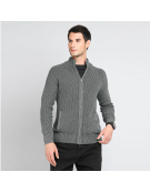 CARDIGAN ZIPPER BISHI19 GRIS