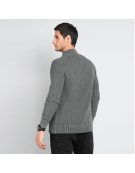 CARDIGAN ZIPPER BISHI19 GRIS