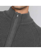CARDIGAN ZIPPER BISHI19 GRIS
