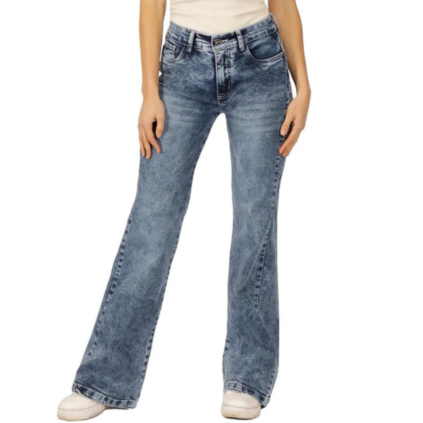JEANS BRENDA I FLARE AZUL GRAV