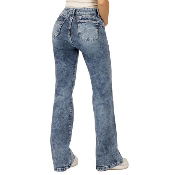JEANS BRENDA I FLARE AZUL GRAV