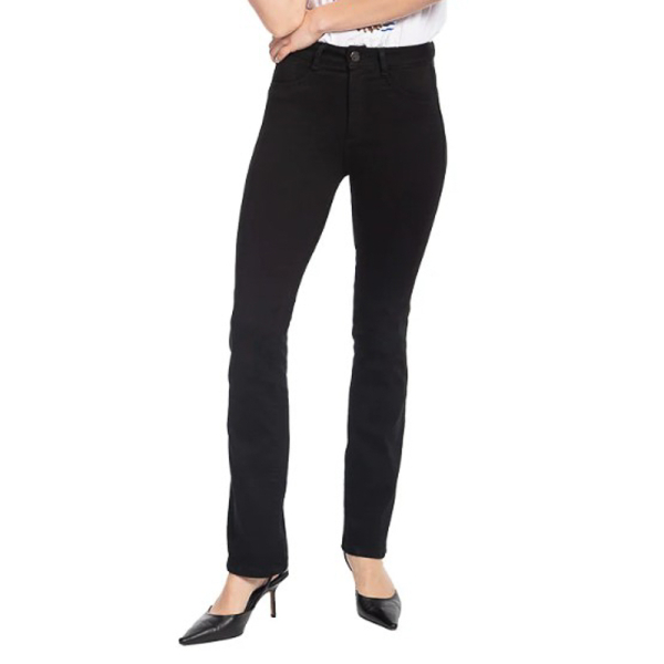 JEANS RECTO PUSH UP NEGRO