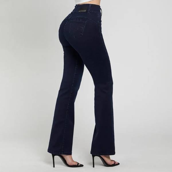 JEANS RECTO PUSH UP AZUL 4871