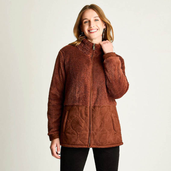 IMP POLERON POLAR QUILT TERRACOTA