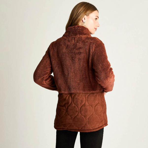 IMP POLERON POLAR QUILT TERRACOTA