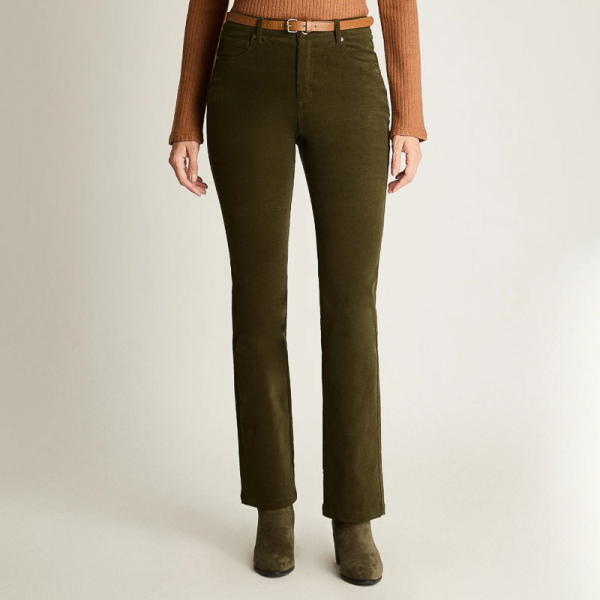 IMP PANTALON COTELE VERDE 7666