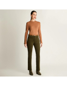 IMP PANTALON COTELE VERDE 7666