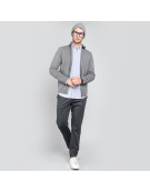 SWEATER FULL ZIPPER 31038 GRIS
