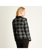 IMP CARDIGAN C/CIERRE NEGRO 80