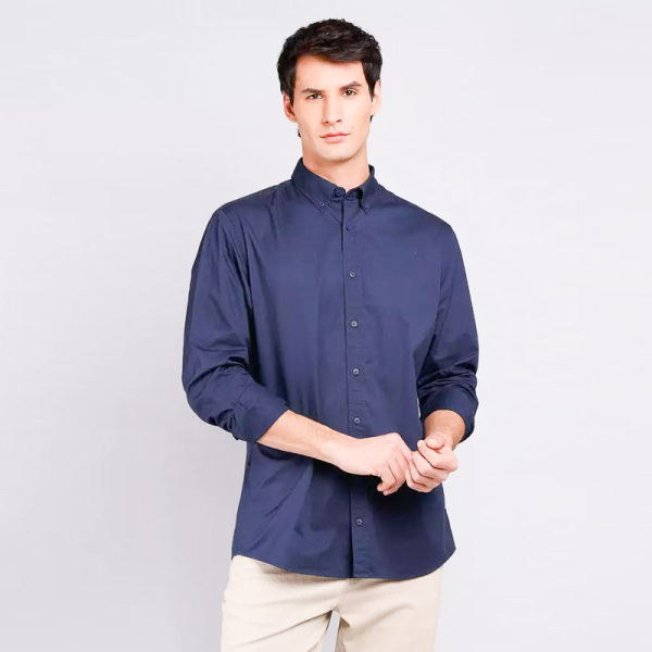 CAMISA POPLIN CM2000T AZUL