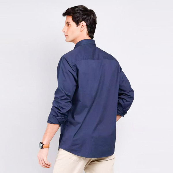 CAMISA POPLIN CM2000T AZUL