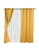 SET CORTINA FRUTILLAR BLACKOUT 8PZ GOLD 