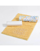 SET CORTINA BAÑO 4PZ CAJA MERU 