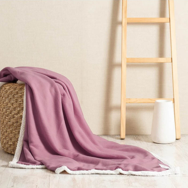MANTA POLAR SHERPA MORADO 