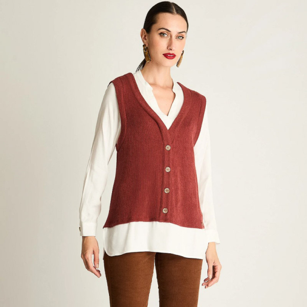 IMP BLUSA CON CHALECO TERRA 10