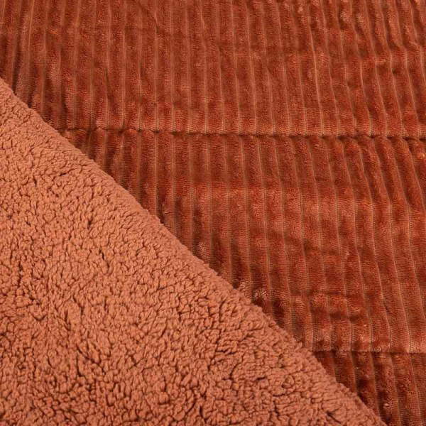 PLUMON CORDUROY CORAL SHERPA 2P CAFE 