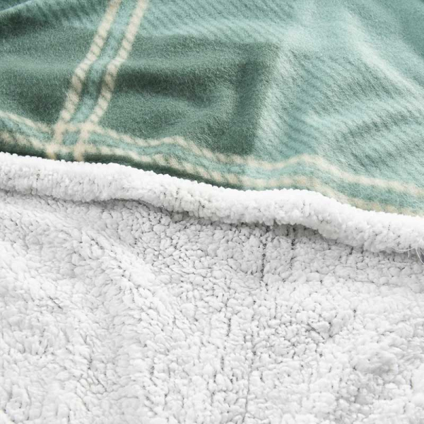 FRAZADA POLAR/SHERPA 2.0P TARTAN VERDE 