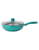 WOK ALUMINIO 30CM TURQUESA 
