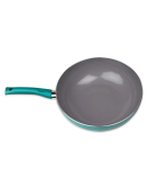 WOK ALUMINIO 30CM TURQUESA 