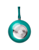 WOK ALUMINIO 30CM TURQUESA 