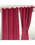 JUEGO CORTINAS AMAZON CITY ROJO 