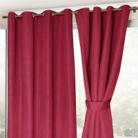 JUEGO CORTINAS AMAZON CITY ROJO 