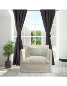 JUEGO CORTINAS AMAZON CITY NEGRO 
