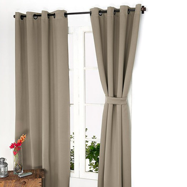 JUEGO CORTINAS AMAZON CITY TAUPE 