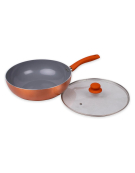 WOK T/VID. TITANIO 26CM NARANJO 