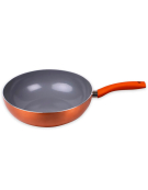WOK T/VID. TITANIO 26CM NARANJO 