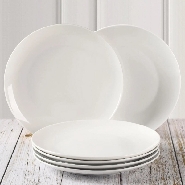SET 6 PLATOS PORCELANA 26.5CM 