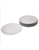 SET 6 PLATOS PORCELANA 26.5CM 