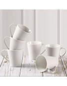 SET 6 MUG PORCELANA 325ML 
