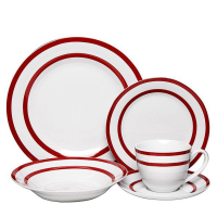 VAJILLA PORCELANA ROYAL 30PZS BURDEO 