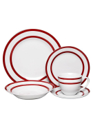 VAJILLA PORCELANA ROYAL 30PZS BURDEO 